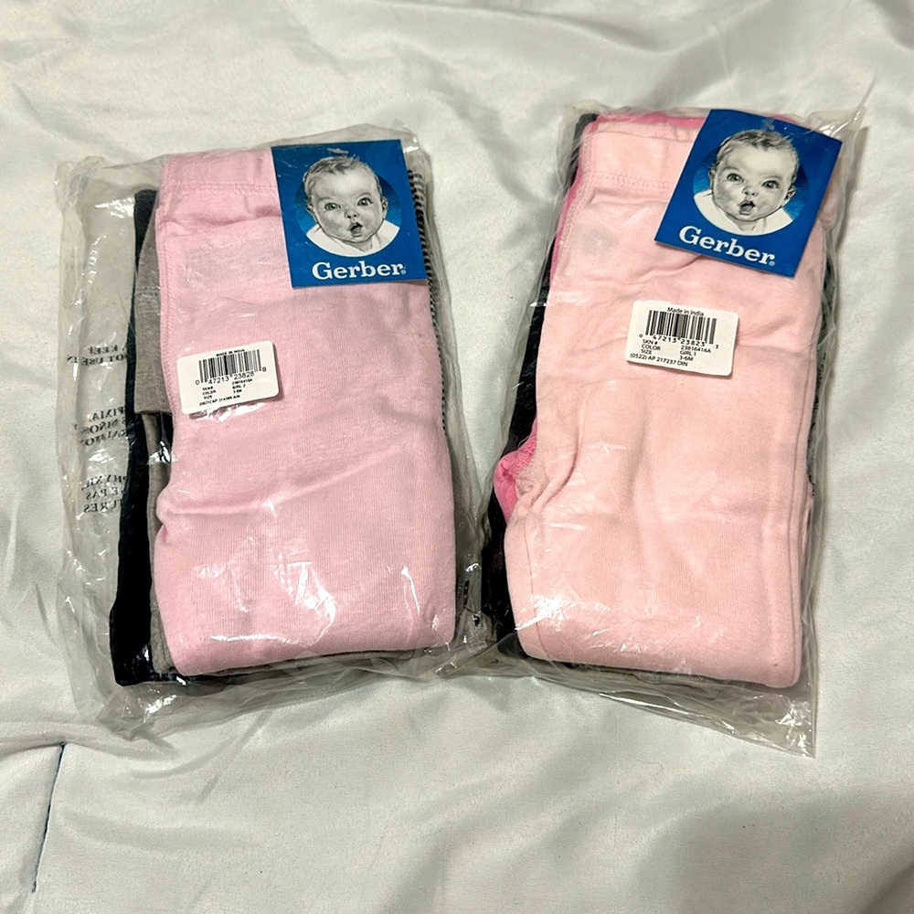 ‼️SOLD‼️FINAL SALE!⭐️NWT Gerber Baby-Girls Multi-pack Active Pants Set